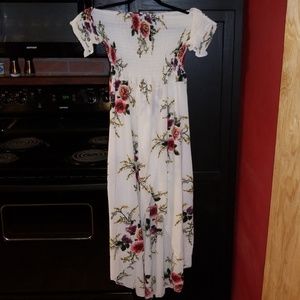 Xl white off shoulder flowy dress